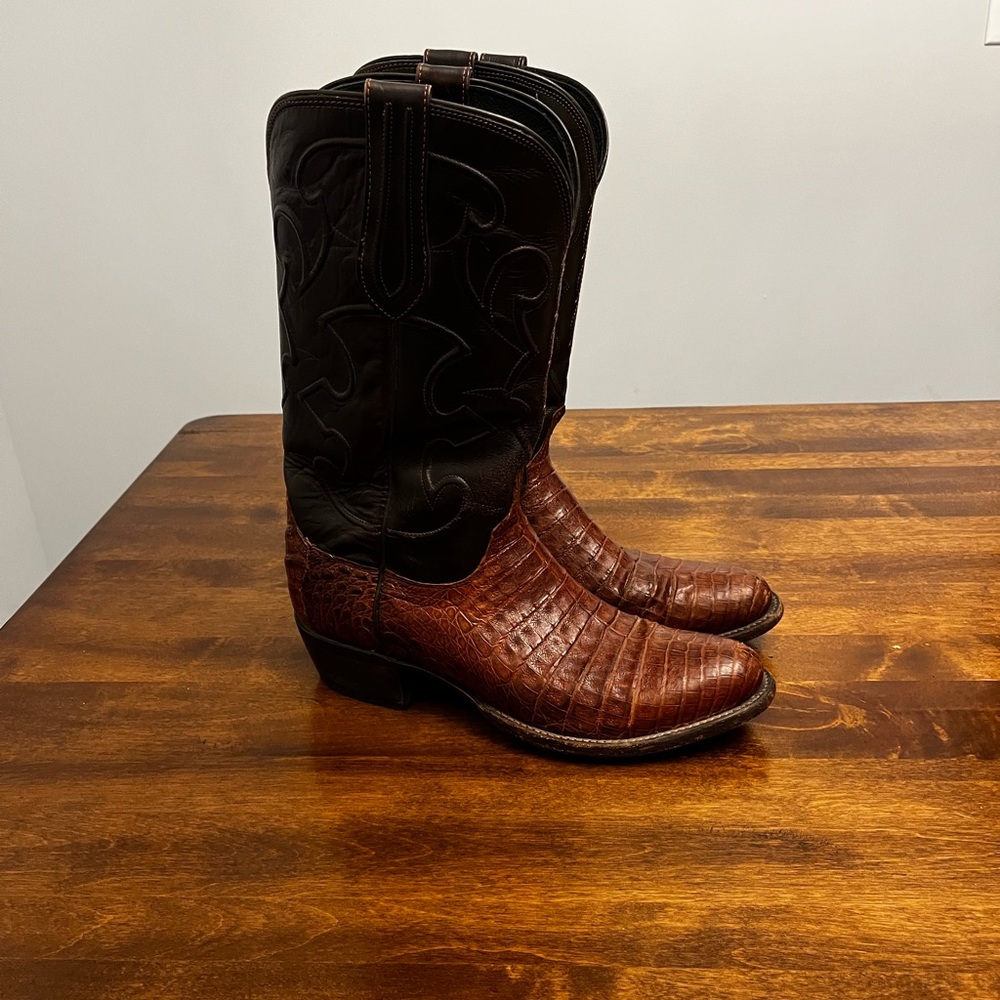 Lucchese boots. CHARLES. Caiman size 9.